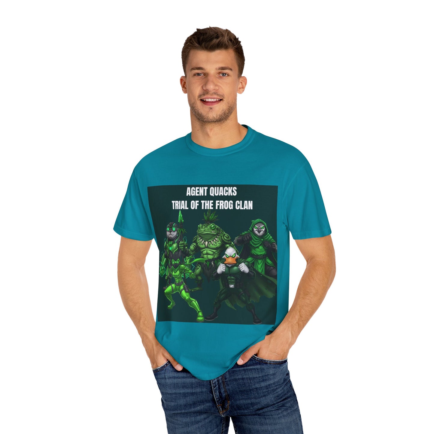 Agent Quacks – The Trial of the Frog Clan | Unisex Garment-Dyed T-Shirt