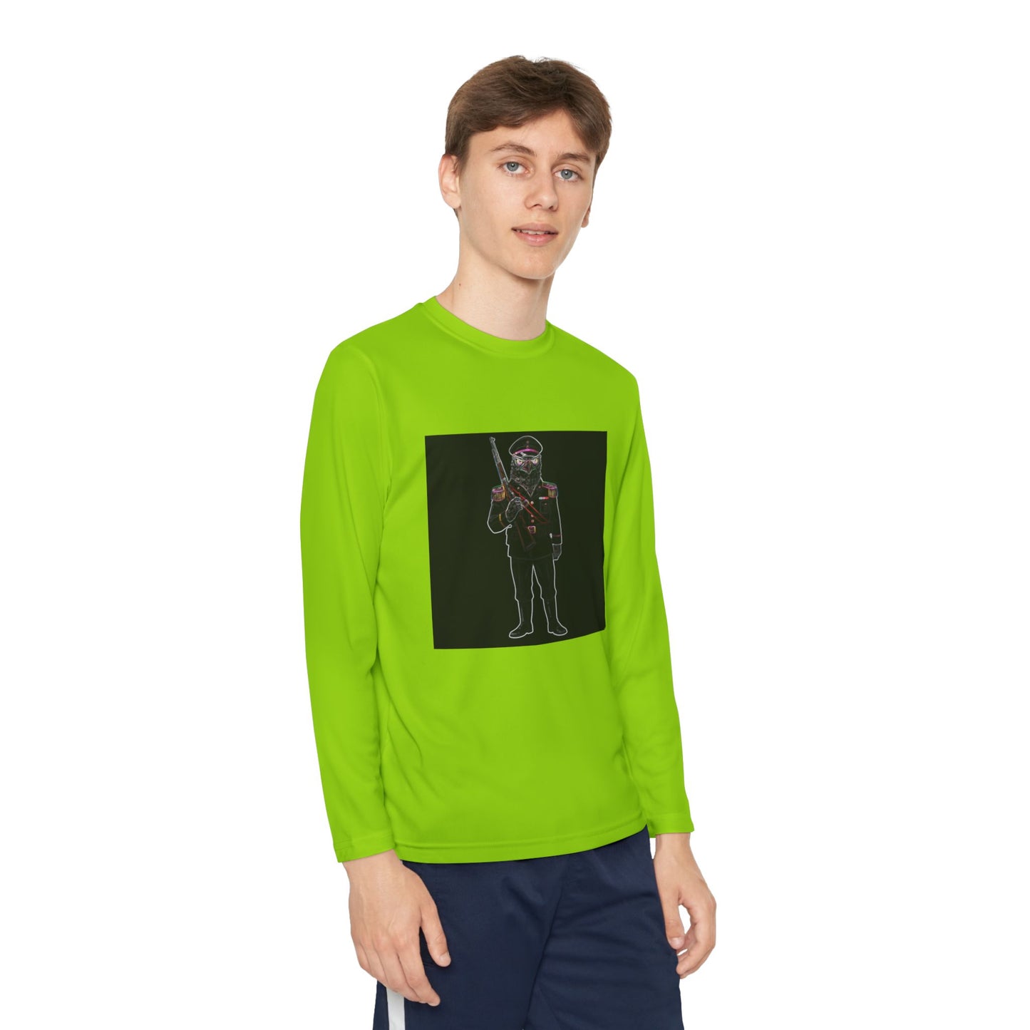 Agent Quacks Series Youth Long Sleeve Competitor Tee - General Talon Design