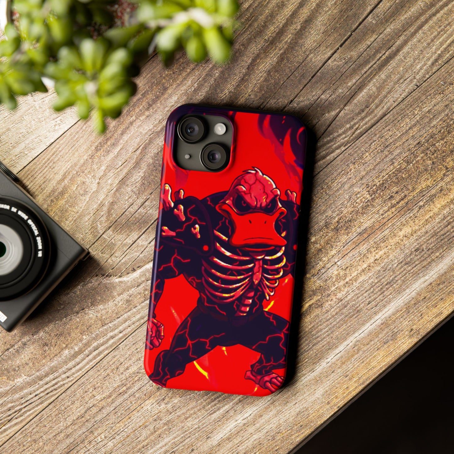 Halloween Agent Quacks Series Slim Phone Cases - Skeleton Quacks Design