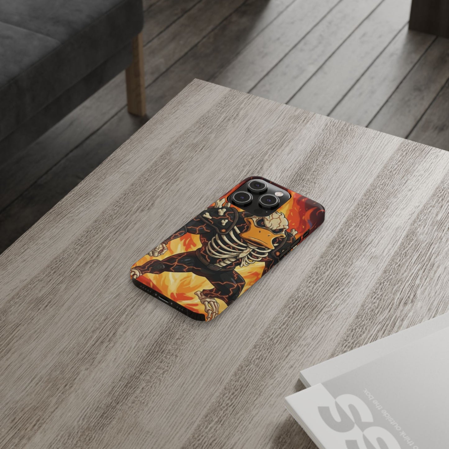 Halloween Agent Quacks Series Slim Phone Cases - Skeleton Quacks Design