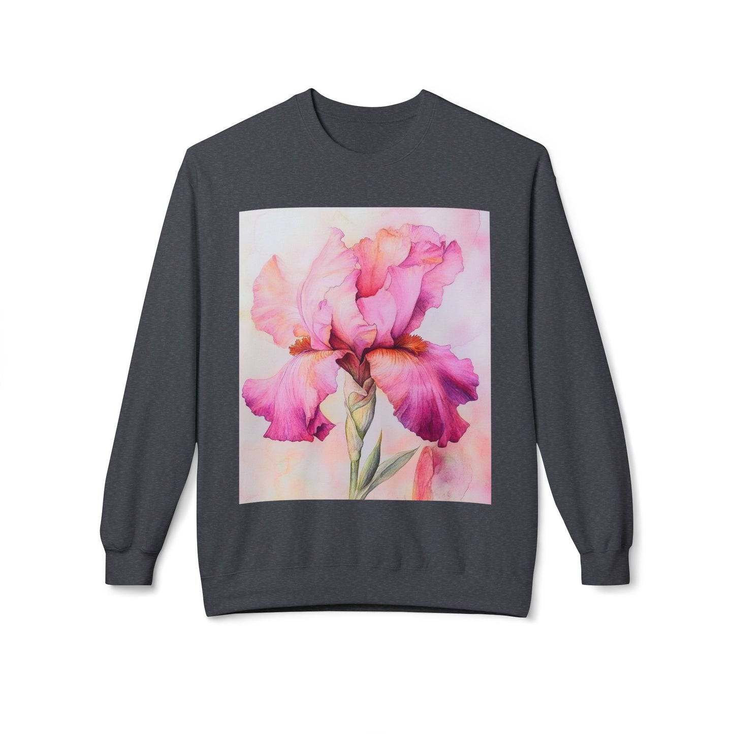 Floral Print Crewneck Sweatshirt, Cozy Sweatshirt, Spring Fashion, Gift for Her, Casual Outfit, Comfortable Fleece