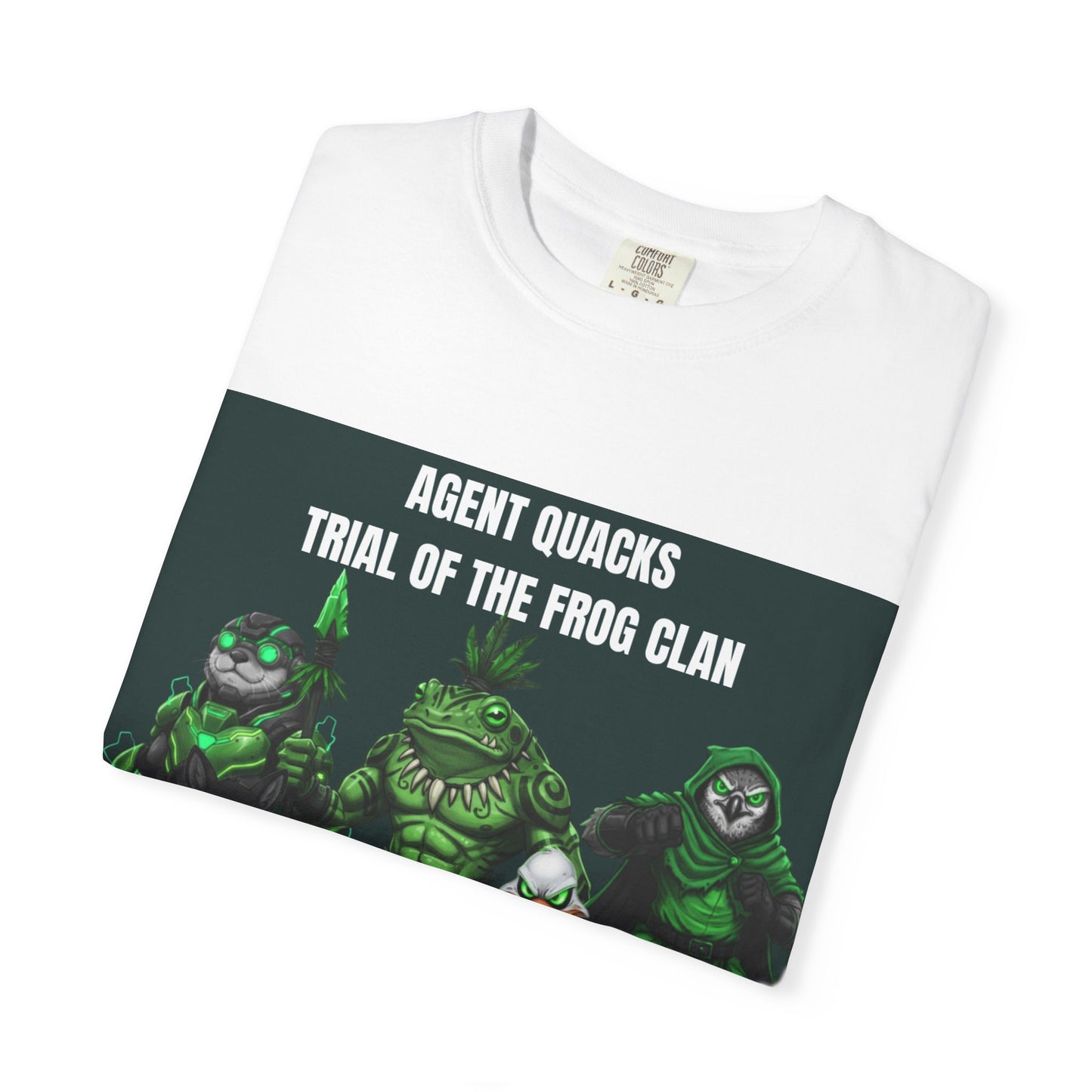 Agent Quacks – The Trial of the Frog Clan | Unisex Garment-Dyed T-Shirt