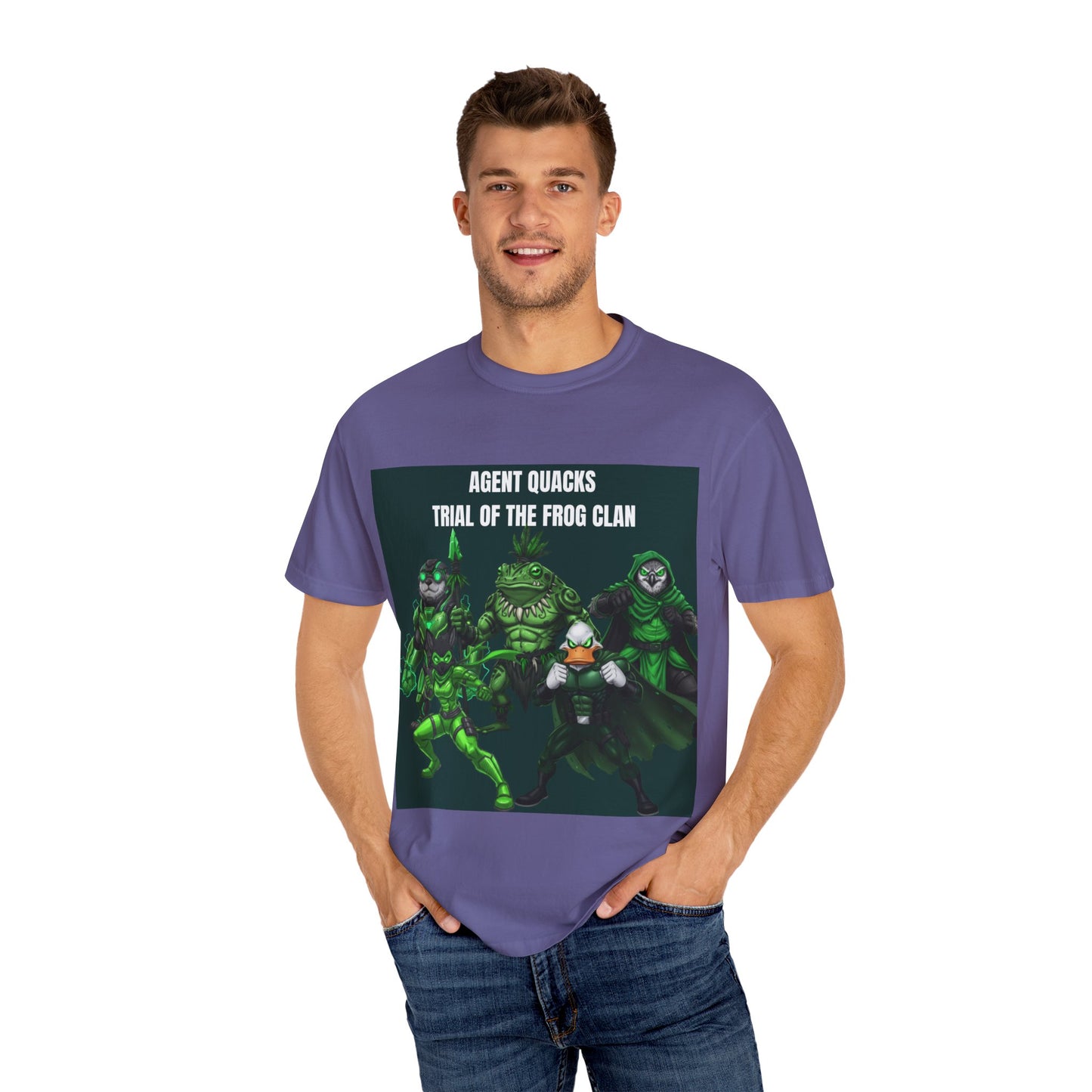 Agent Quacks – The Trial of the Frog Clan | Unisex Garment-Dyed T-Shirt