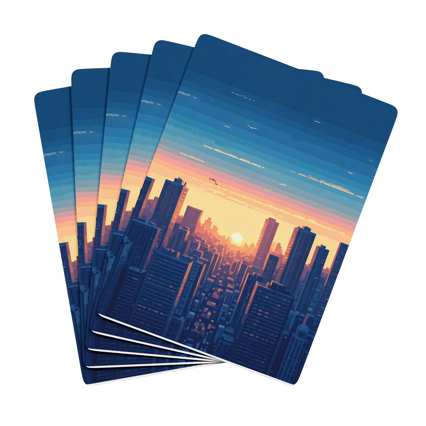 Sunset City Poker Playing Cards
