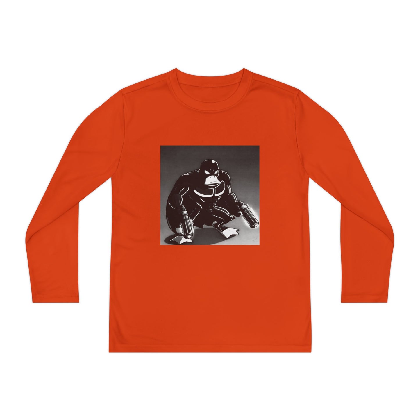 Agent Quacks Series Youth Long Sleeve Competitor Tee - Vigilante Quacks Design