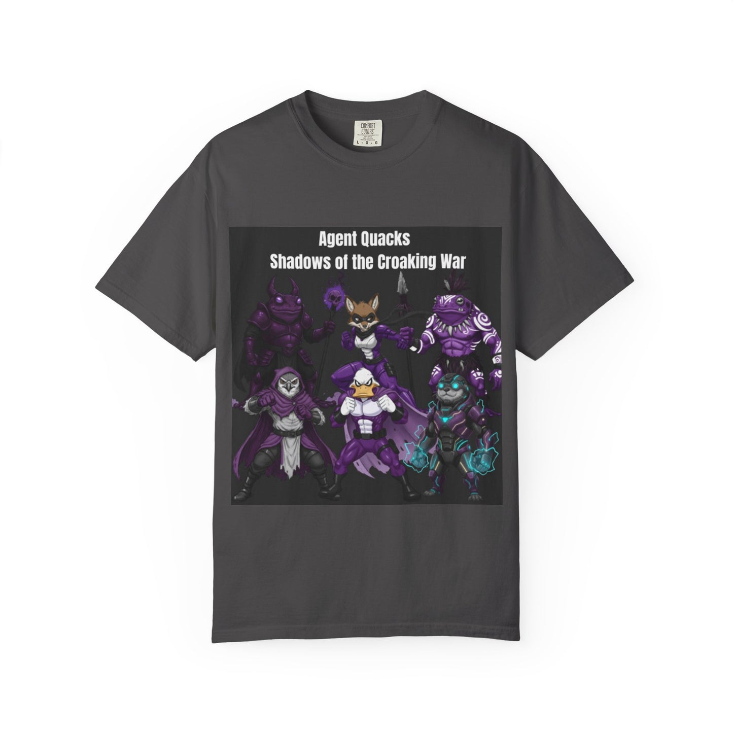 Agent Quacks – Shadows of the Croaking War | Unisex Garment-Dyed T-Shirt