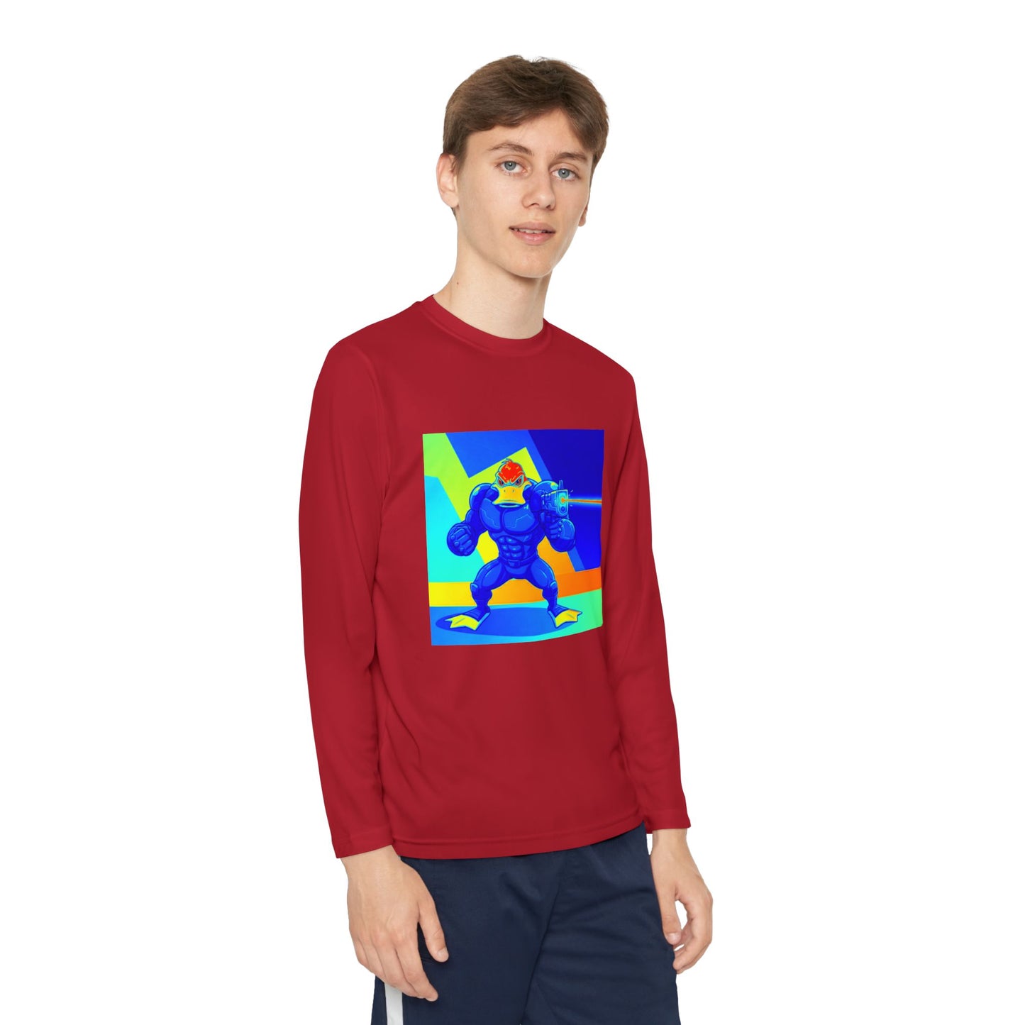 Agent Quacks Series Youth Long Sleeve Competitor Tee - Quacks Design