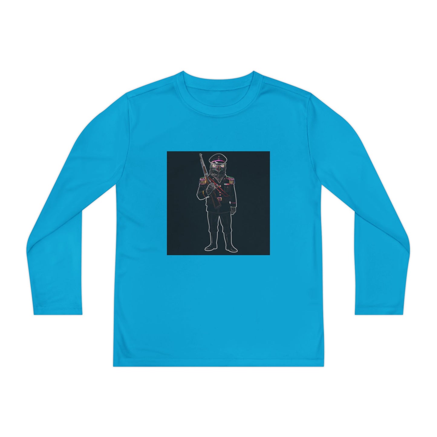 Agent Quacks Series Youth Long Sleeve Competitor Tee - General Talon Design