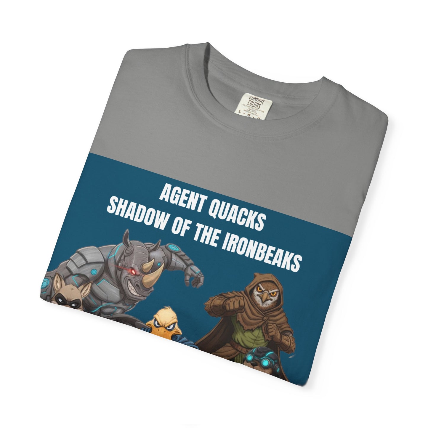 Agent Quacks – Shadow of the Iron Beaks | Unisex Garment-Dyed T-Shirt
