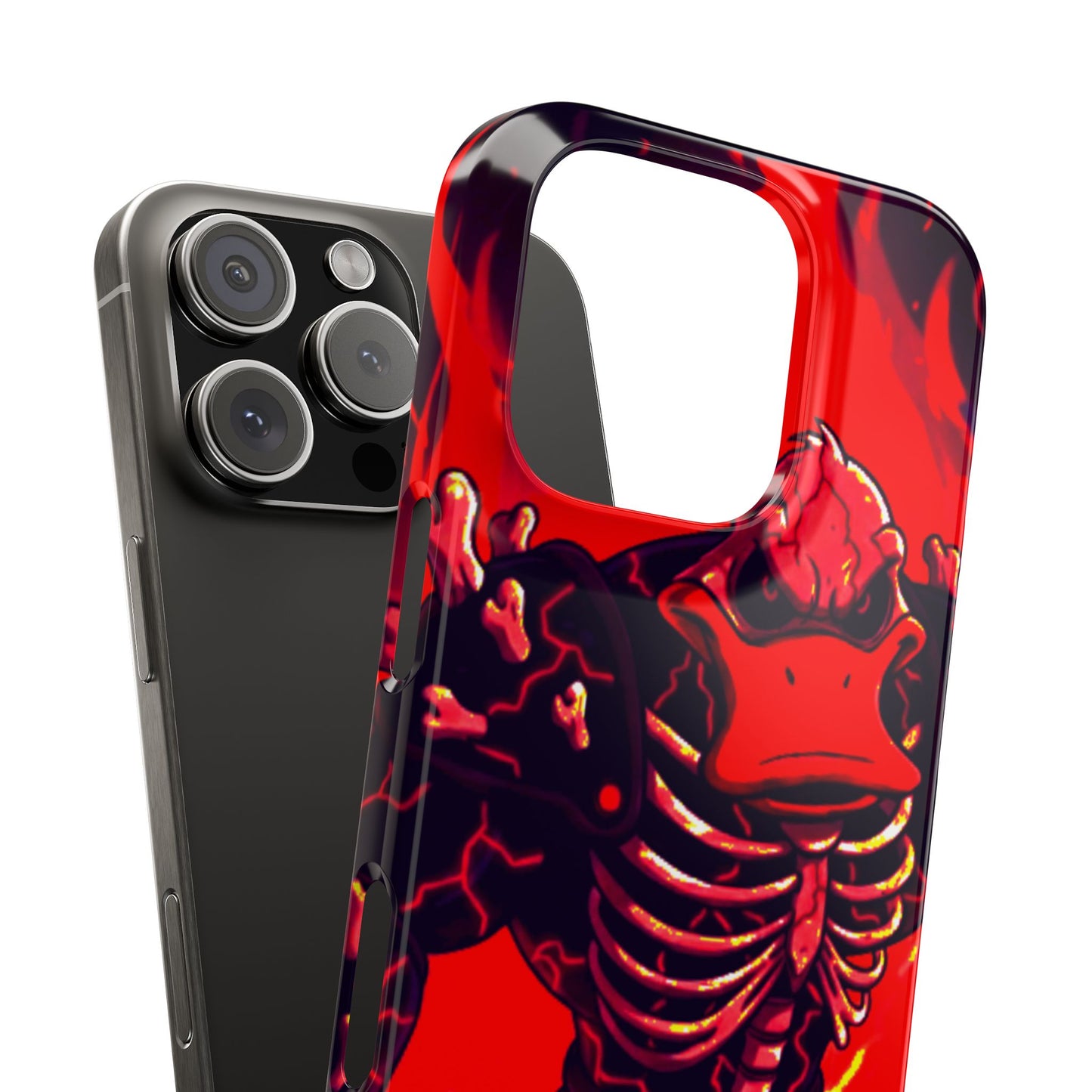 Halloween Agent Quacks Series Slim Phone Cases - Skeleton Quacks Design