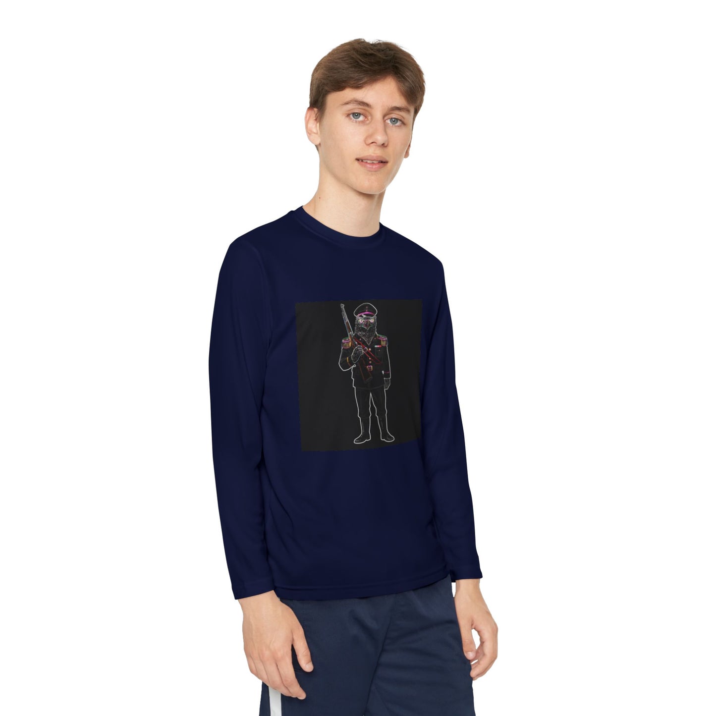 Agent Quacks Series Youth Long Sleeve Competitor Tee - General Talon Design