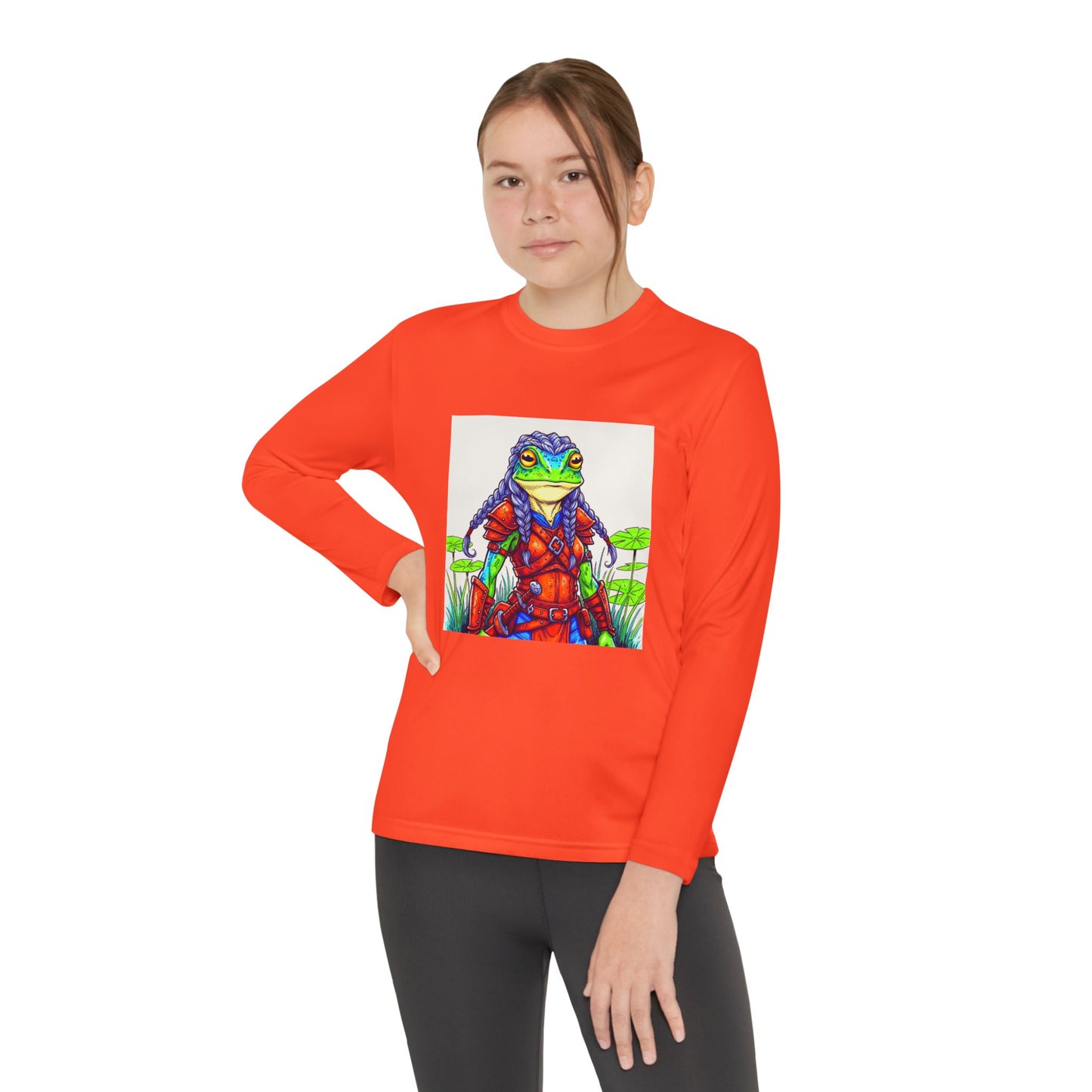 Agent Quacks Series Youth Long Sleeve Competitor Tee - Sarella Design