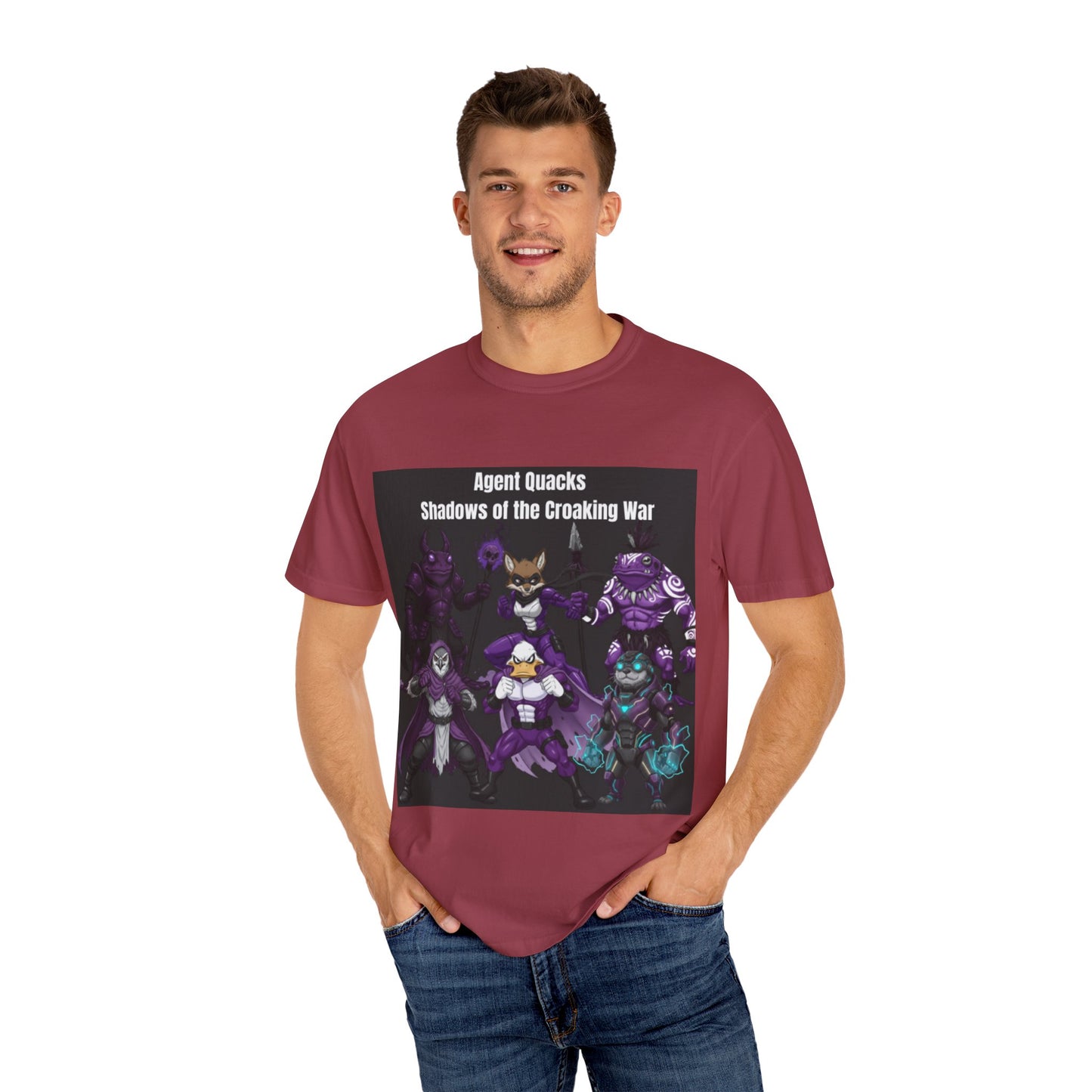 Agent Quacks – Shadows of the Croaking War | Unisex Garment-Dyed T-Shirt