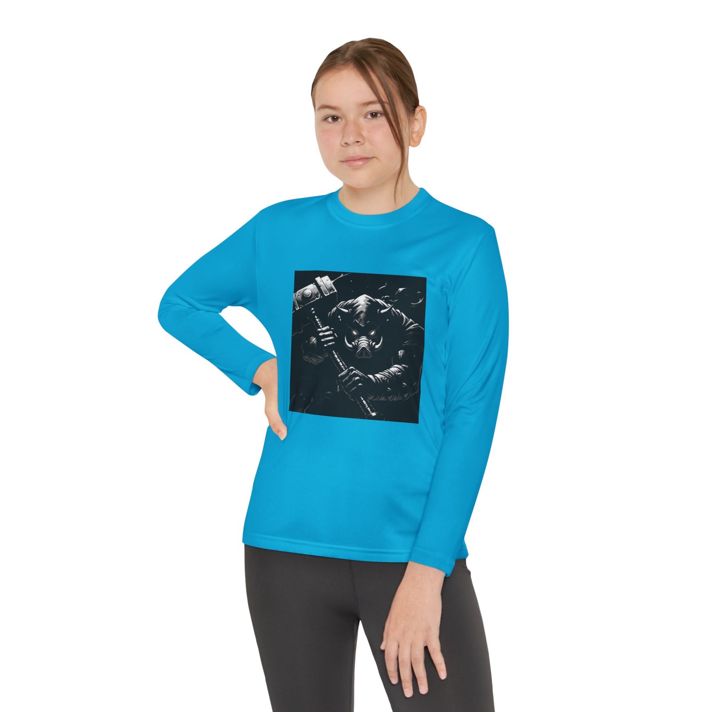 Agent Quacks Series Youth Long Sleeve Competitor Tee - Bloodtusk Design