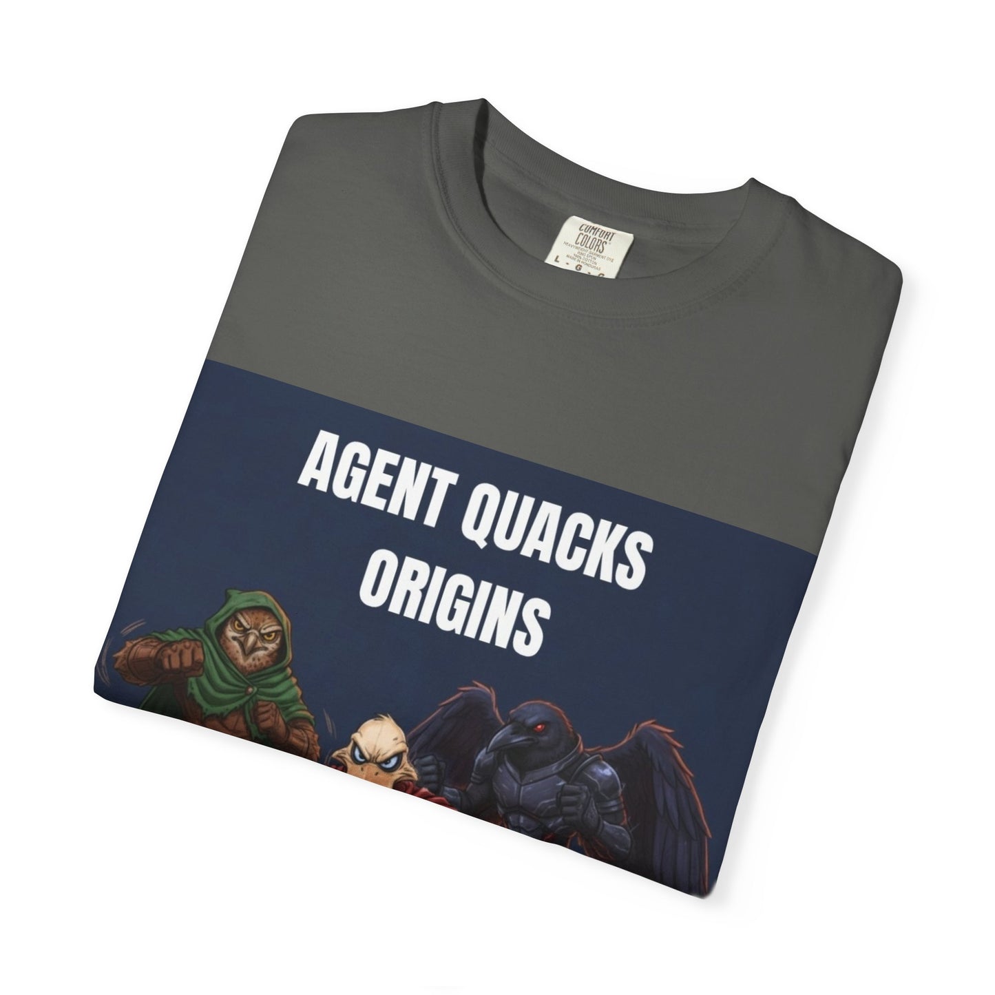 Agent Quacks – Origins | Unisex Garment-Dyed T-Shirt