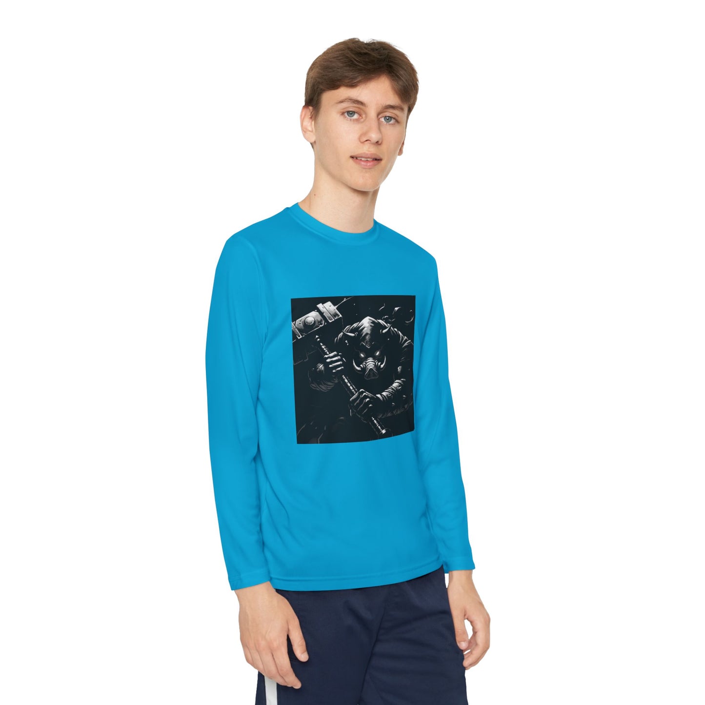 Agent Quacks Series Youth Long Sleeve Competitor Tee - Bloodtusk Design