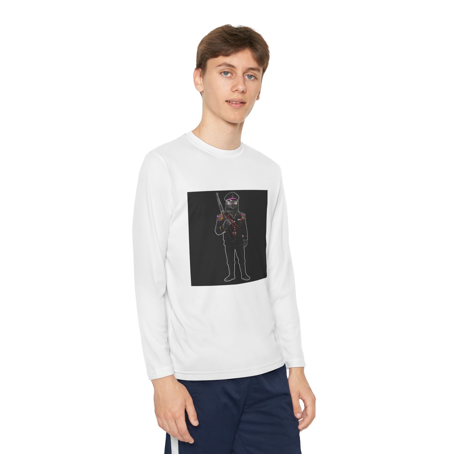 Agent Quacks Series Youth Long Sleeve Competitor Tee - General Talon Design