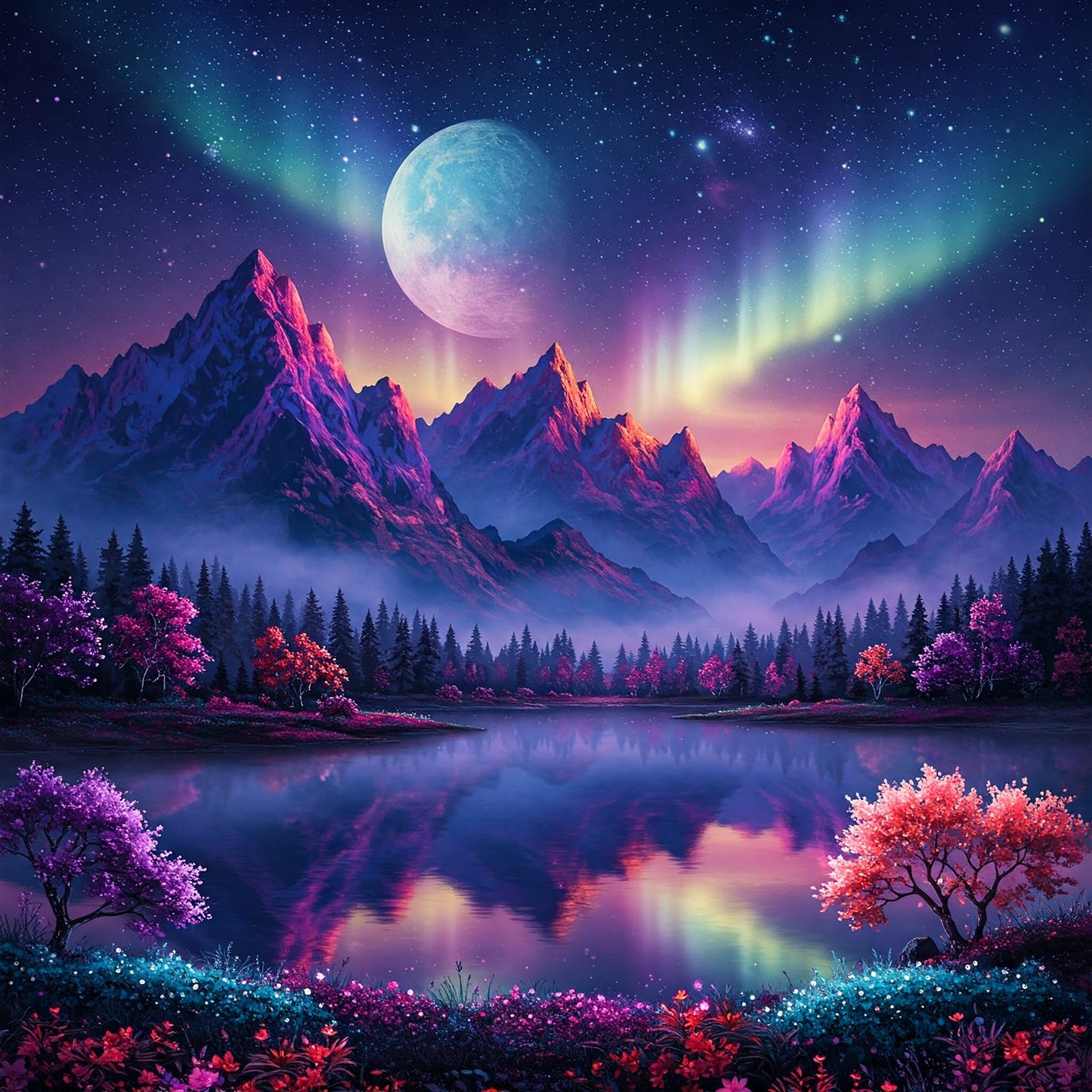 Northern Lights Landscapes Collection of 100