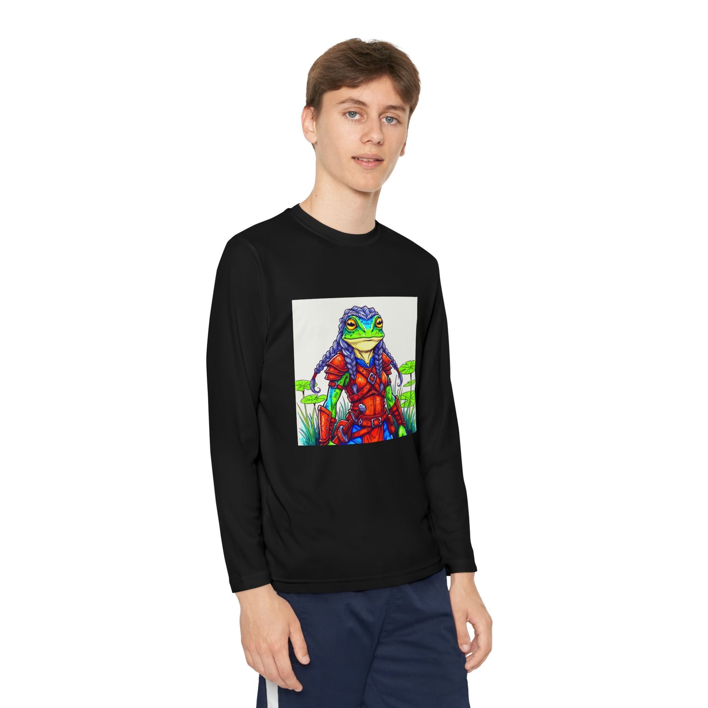 Agent Quacks Series Youth Long Sleeve Competitor Tee - Sarella Design