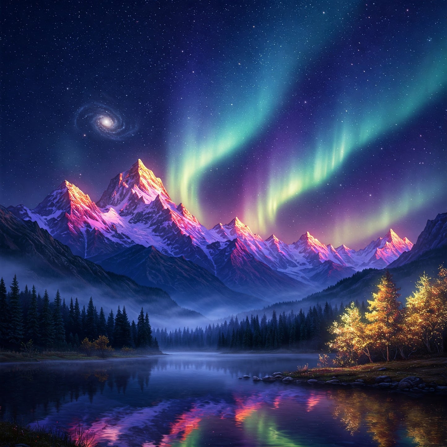 Northern Lights Landscapes Collection of 100