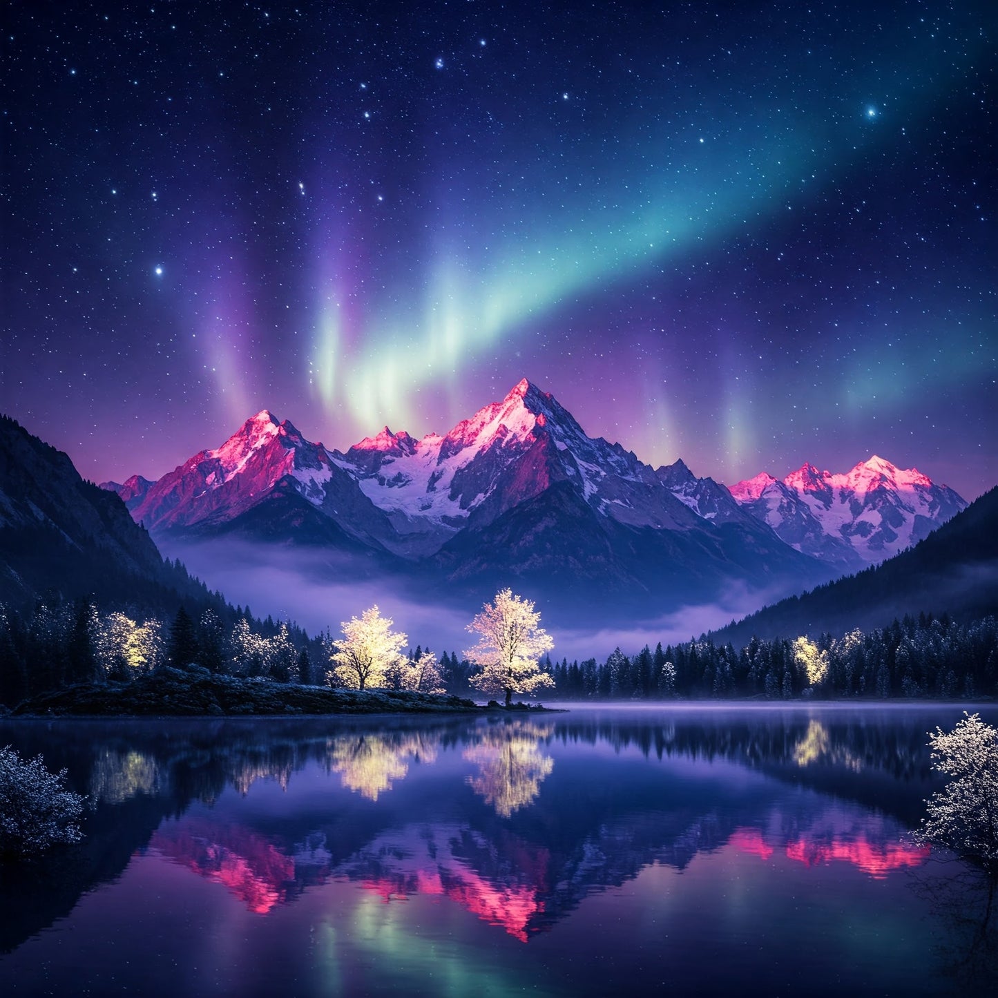 Northern Lights Landscapes Collection of 100