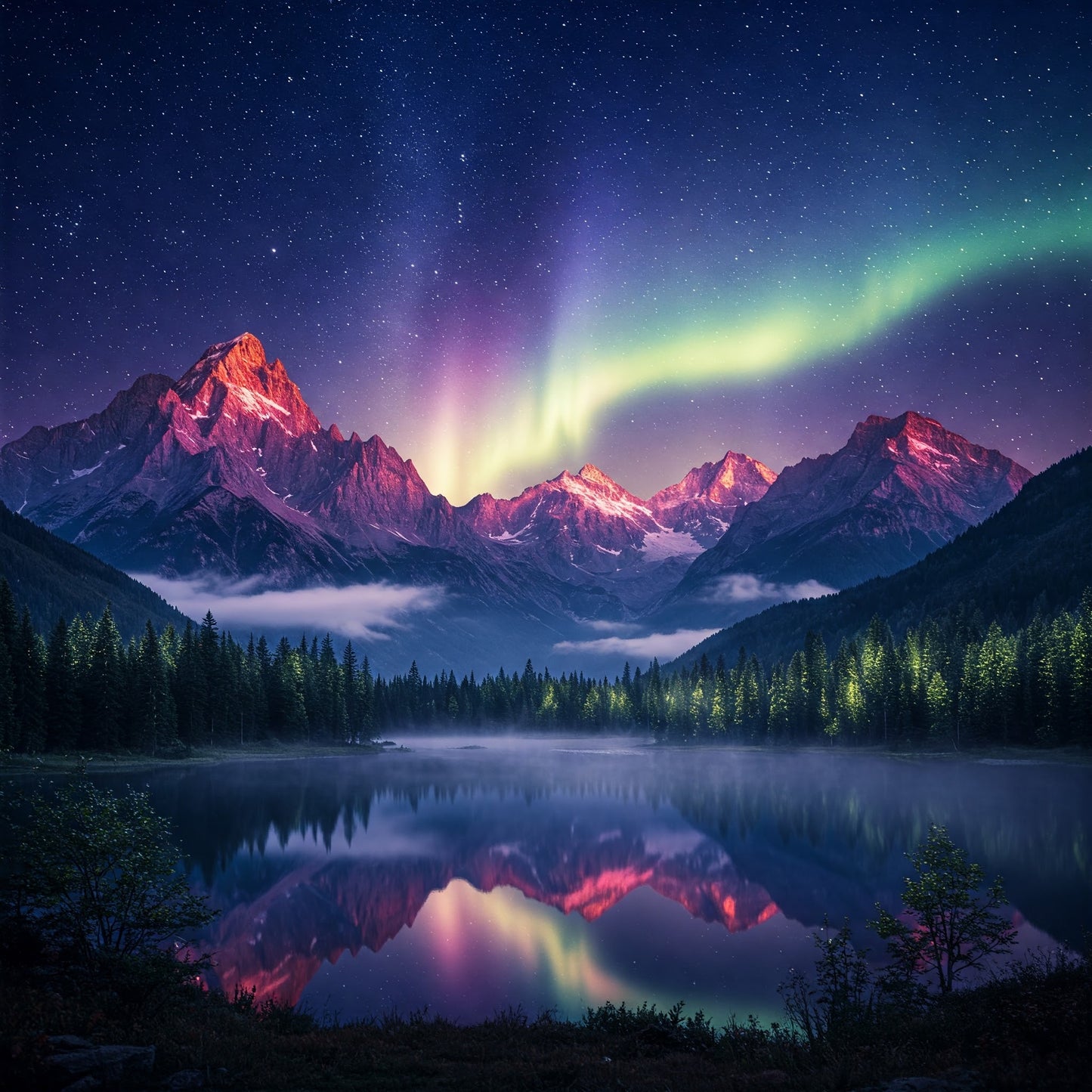 Northern Lights Landscapes Collection of 100
