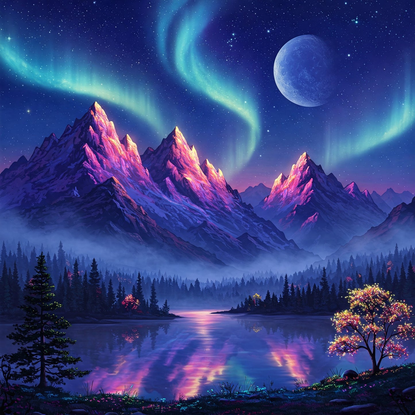 Northern Lights Landscapes Bundle pack of 28