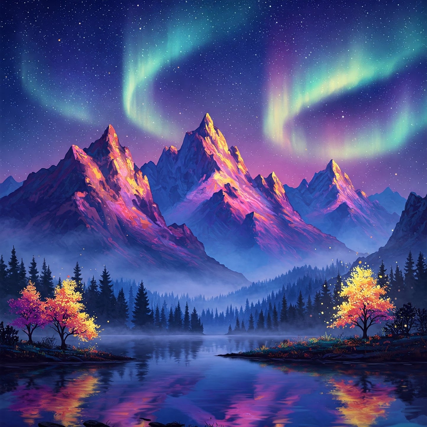 Northern Lights Landscapes Bundle pack of 28