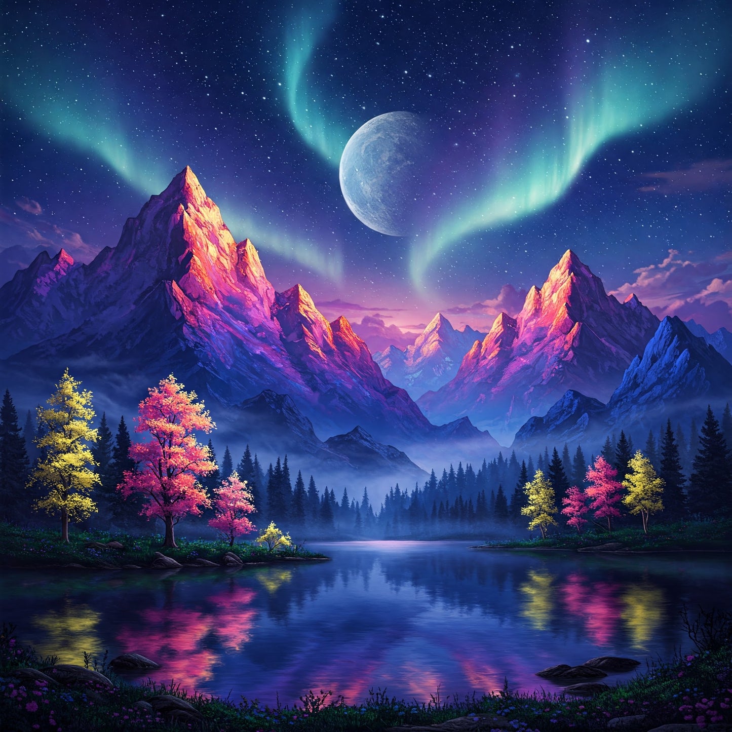 Northern Lights Landscapes Bundle pack of 28
