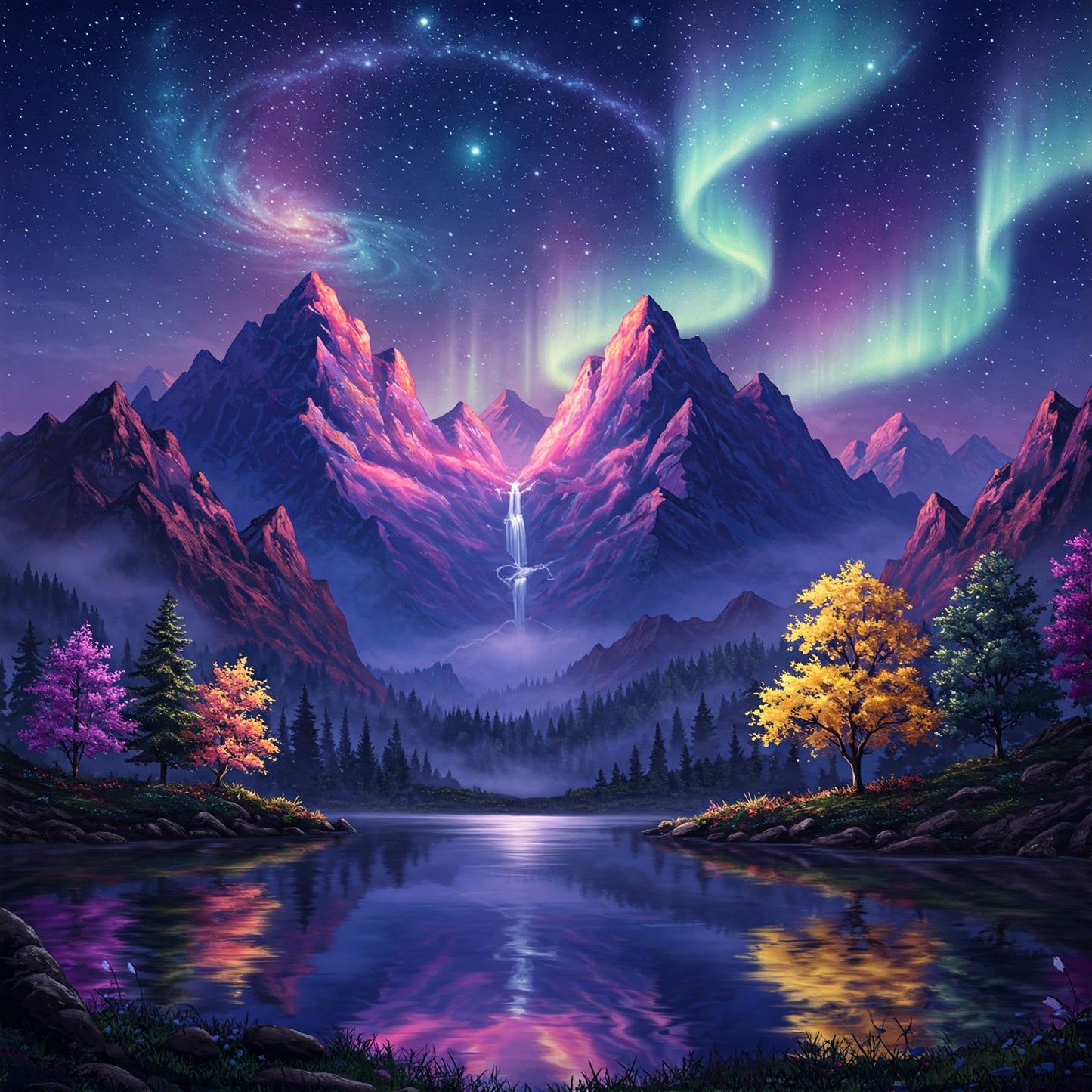 Northern Lights Landscapes Collection of 100