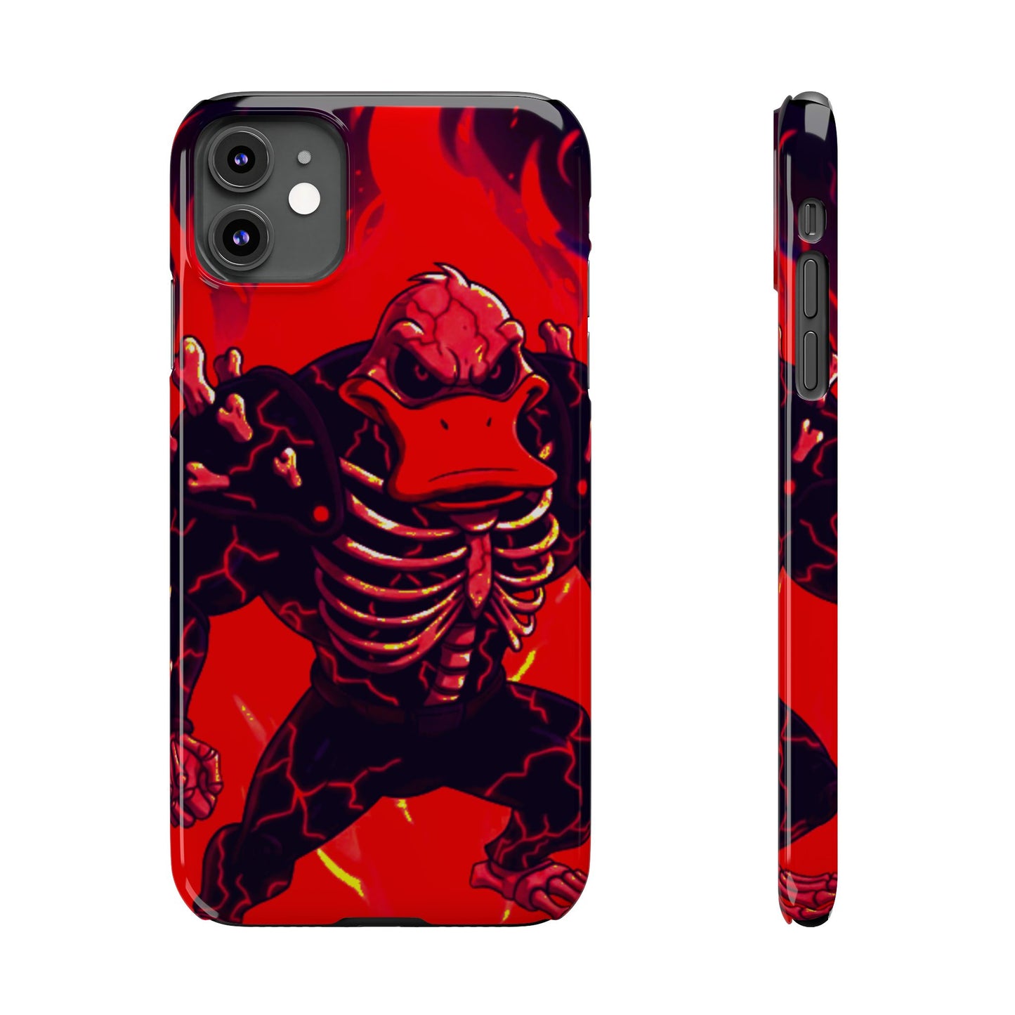 Halloween Agent Quacks Series Slim Phone Cases - Skeleton Quacks Design