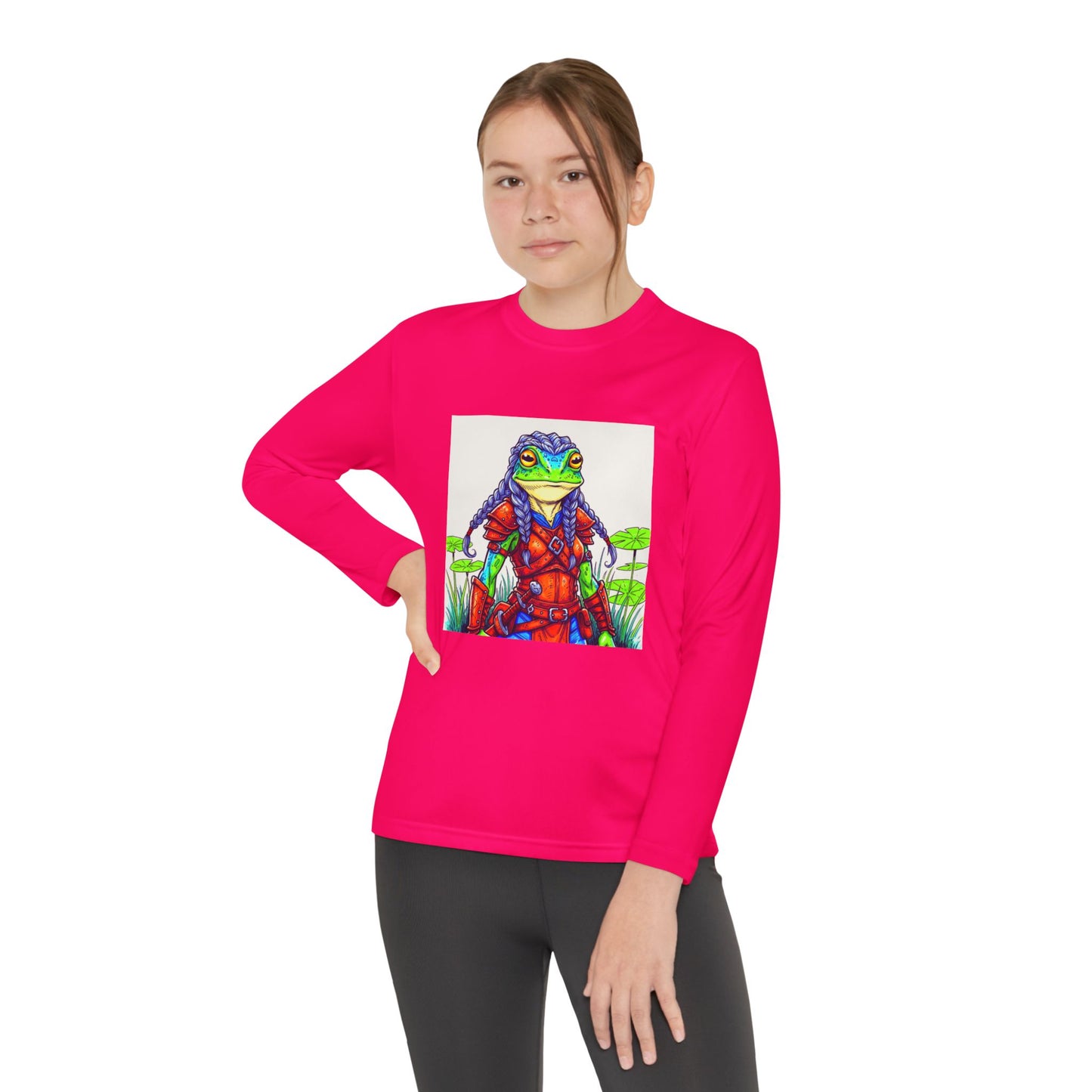 Agent Quacks Series Youth Long Sleeve Competitor Tee - Sarella Design