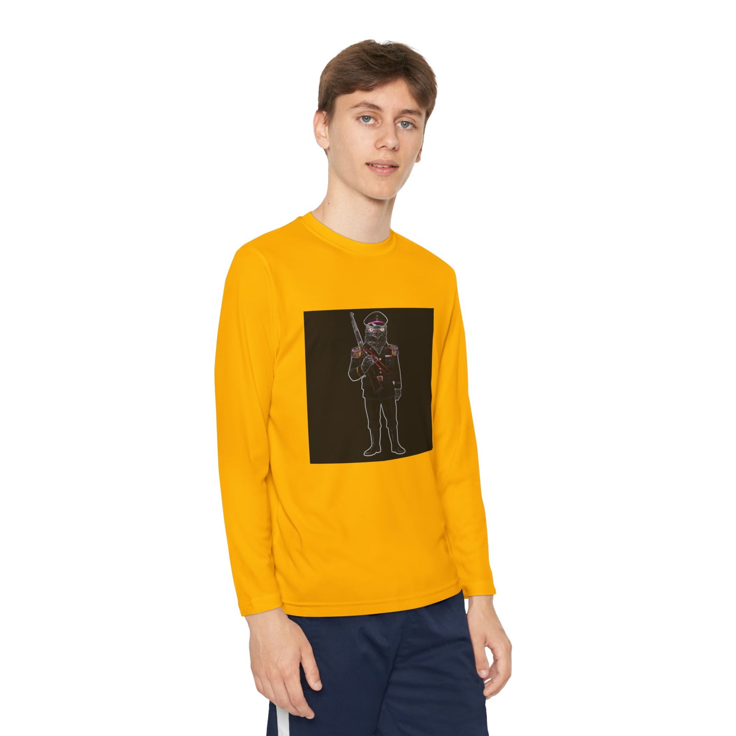 Agent Quacks Series Youth Long Sleeve Competitor Tee - General Talon Design
