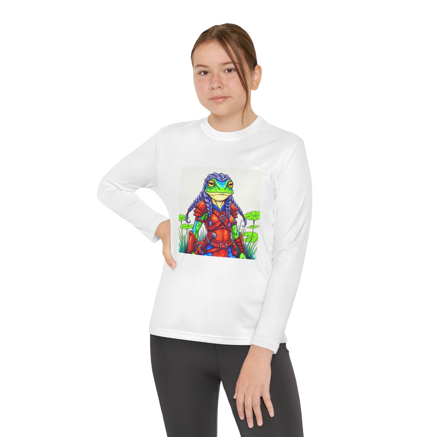 Agent Quacks Series Youth Long Sleeve Competitor Tee - Sarella Design