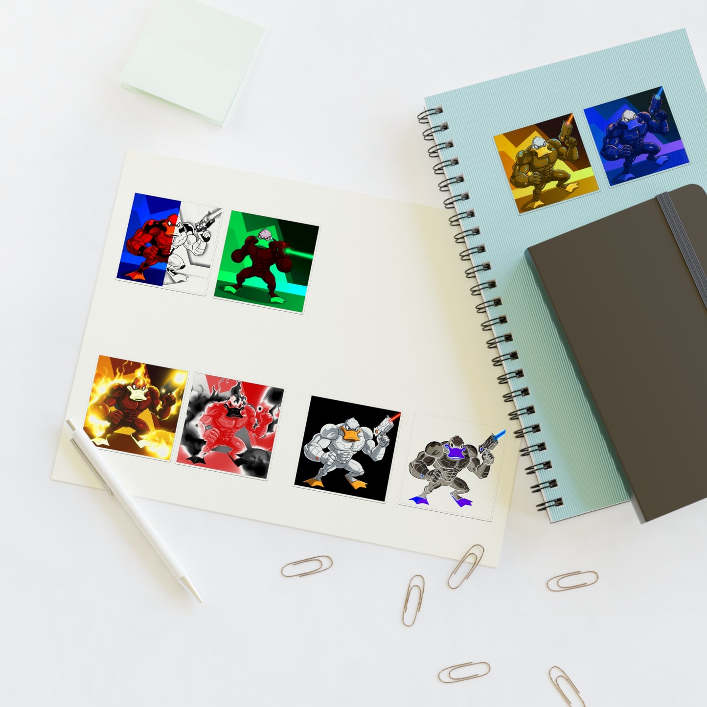 Agent Quacks Series Sticker Sheets - Quacks Design