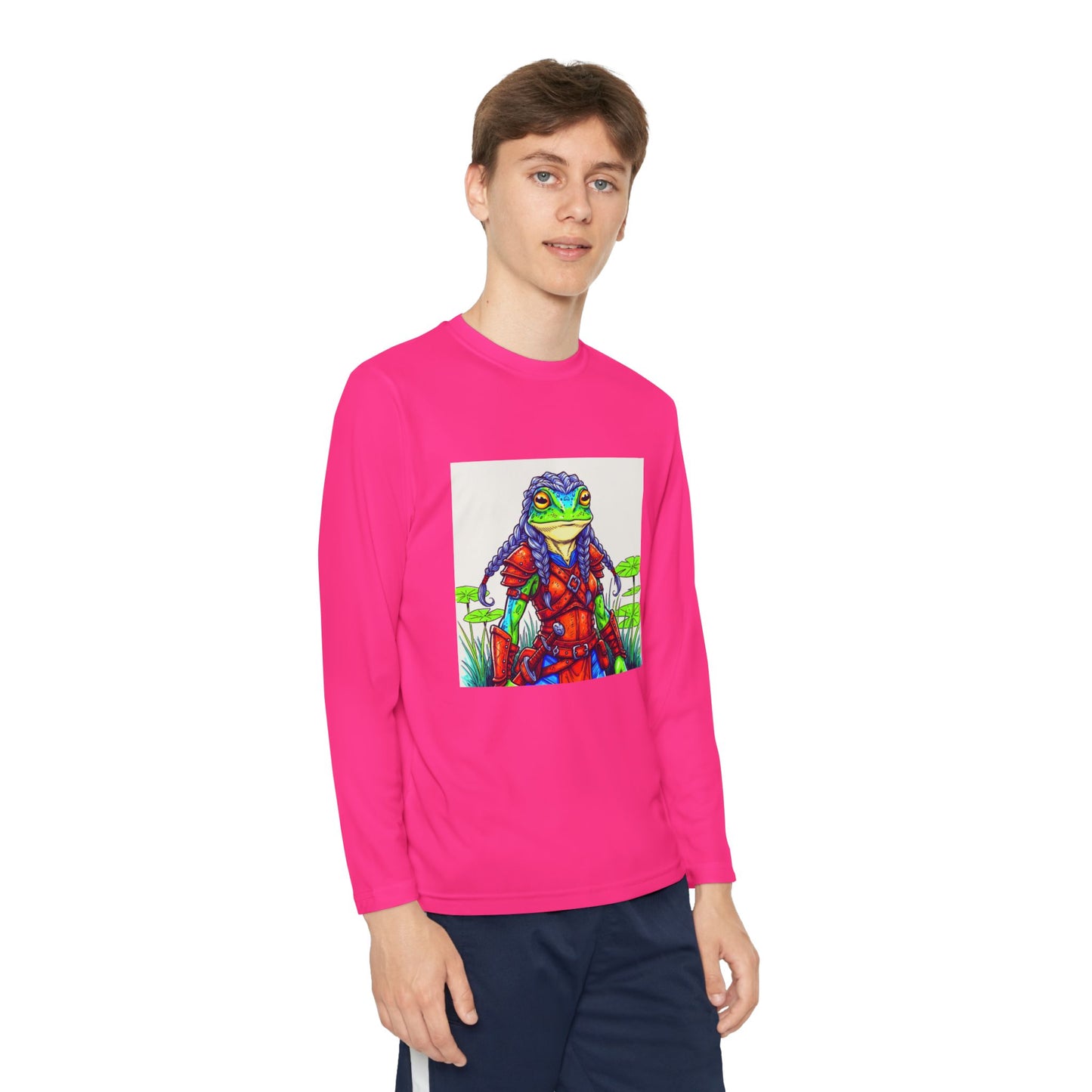Agent Quacks Series Youth Long Sleeve Competitor Tee - Sarella Design