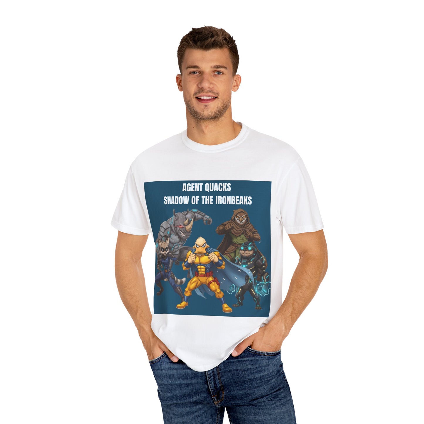 Agent Quacks – Shadow of the Iron Beaks | Unisex Garment-Dyed T-Shirt