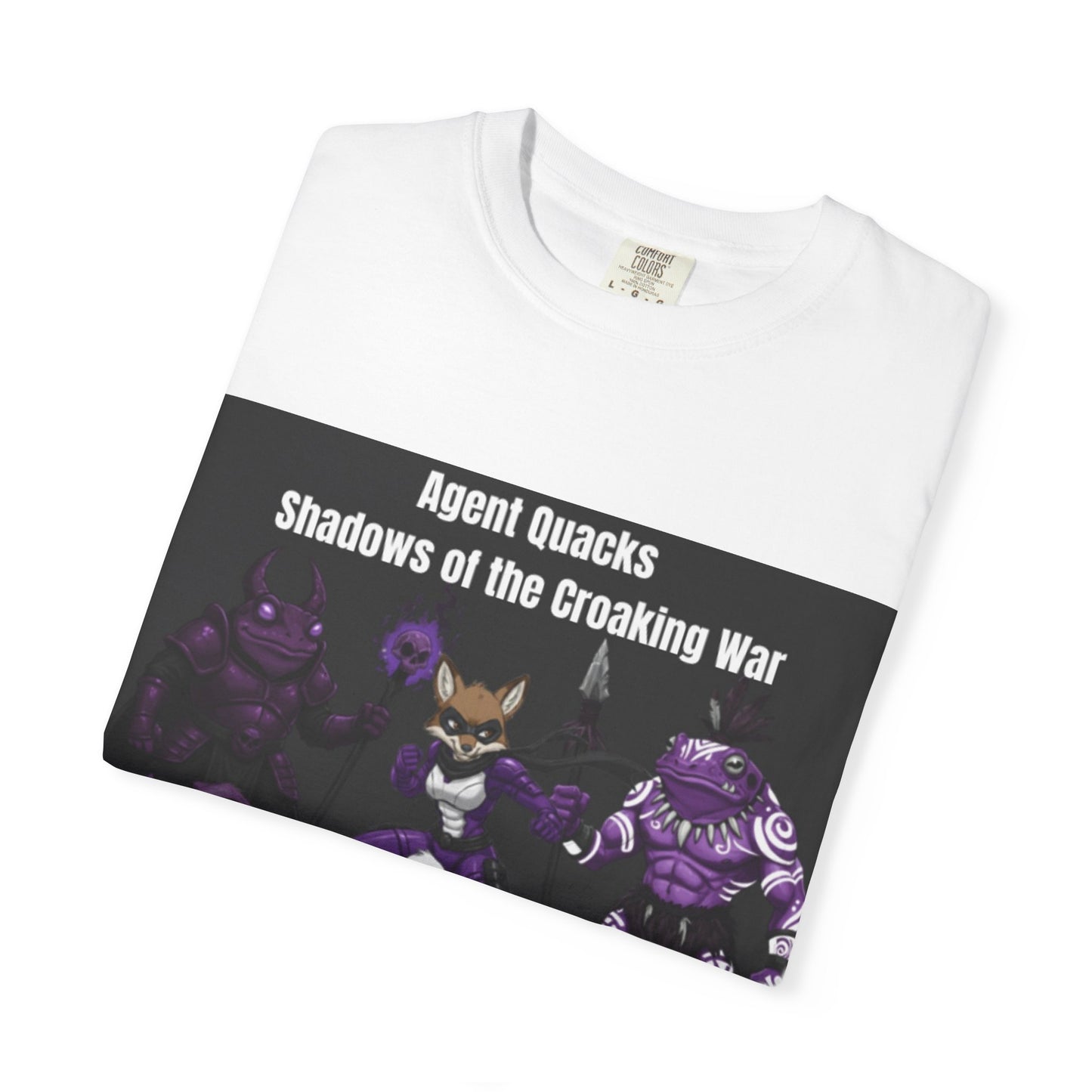 Agent Quacks – Shadows of the Croaking War | Unisex Garment-Dyed T-Shirt