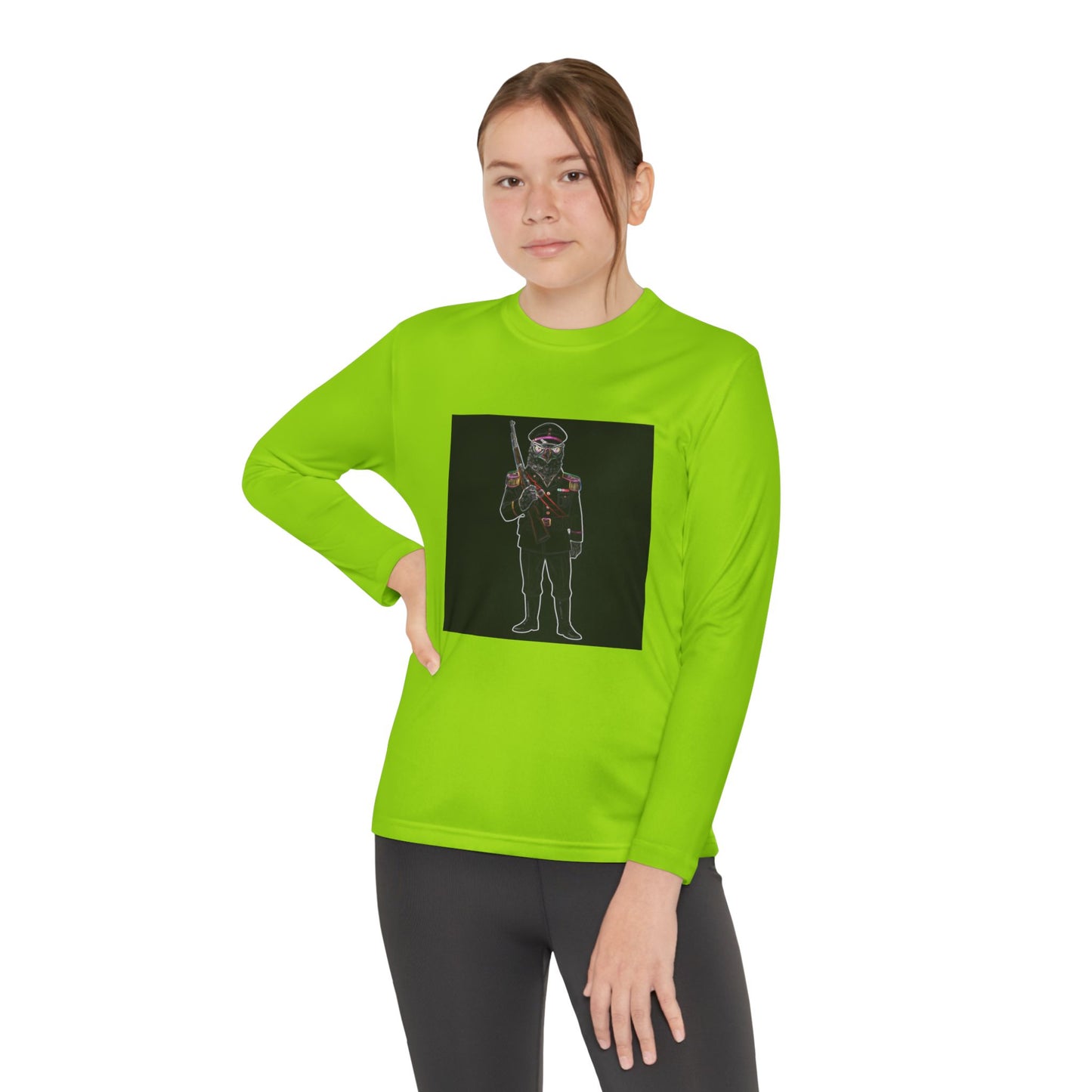 Agent Quacks Series Youth Long Sleeve Competitor Tee - General Talon Design