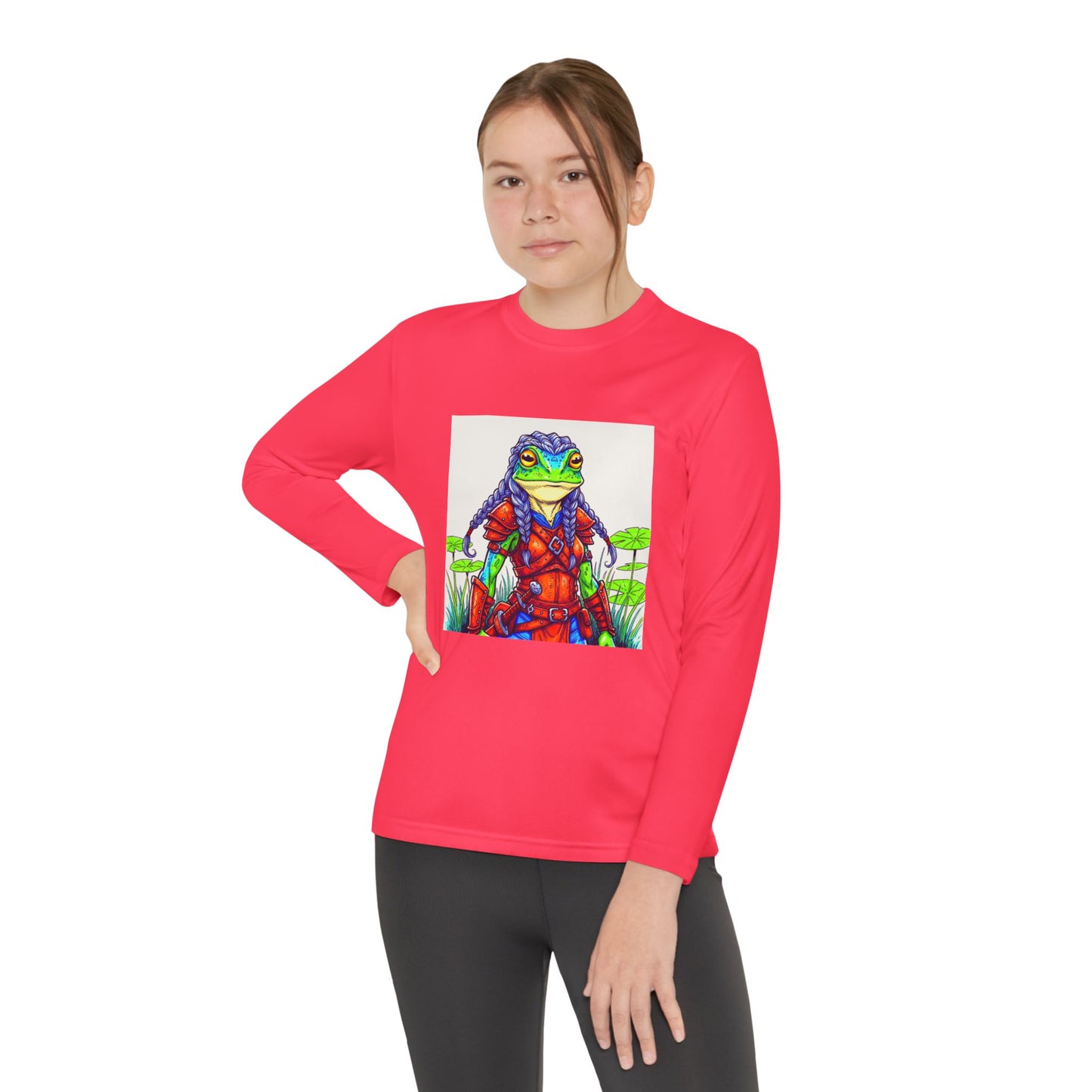 Agent Quacks Series Youth Long Sleeve Competitor Tee - Sarella Design