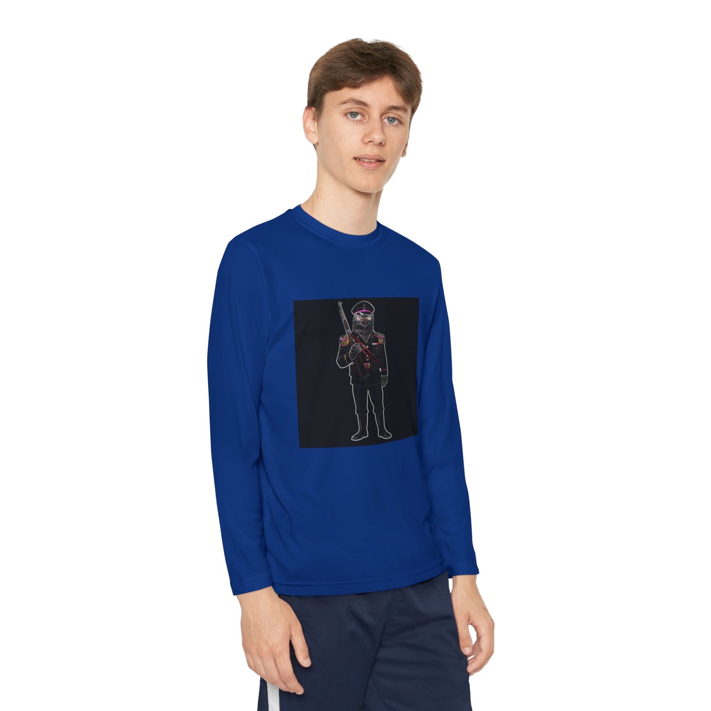 Agent Quacks Series Youth Long Sleeve Competitor Tee - General Talon Design