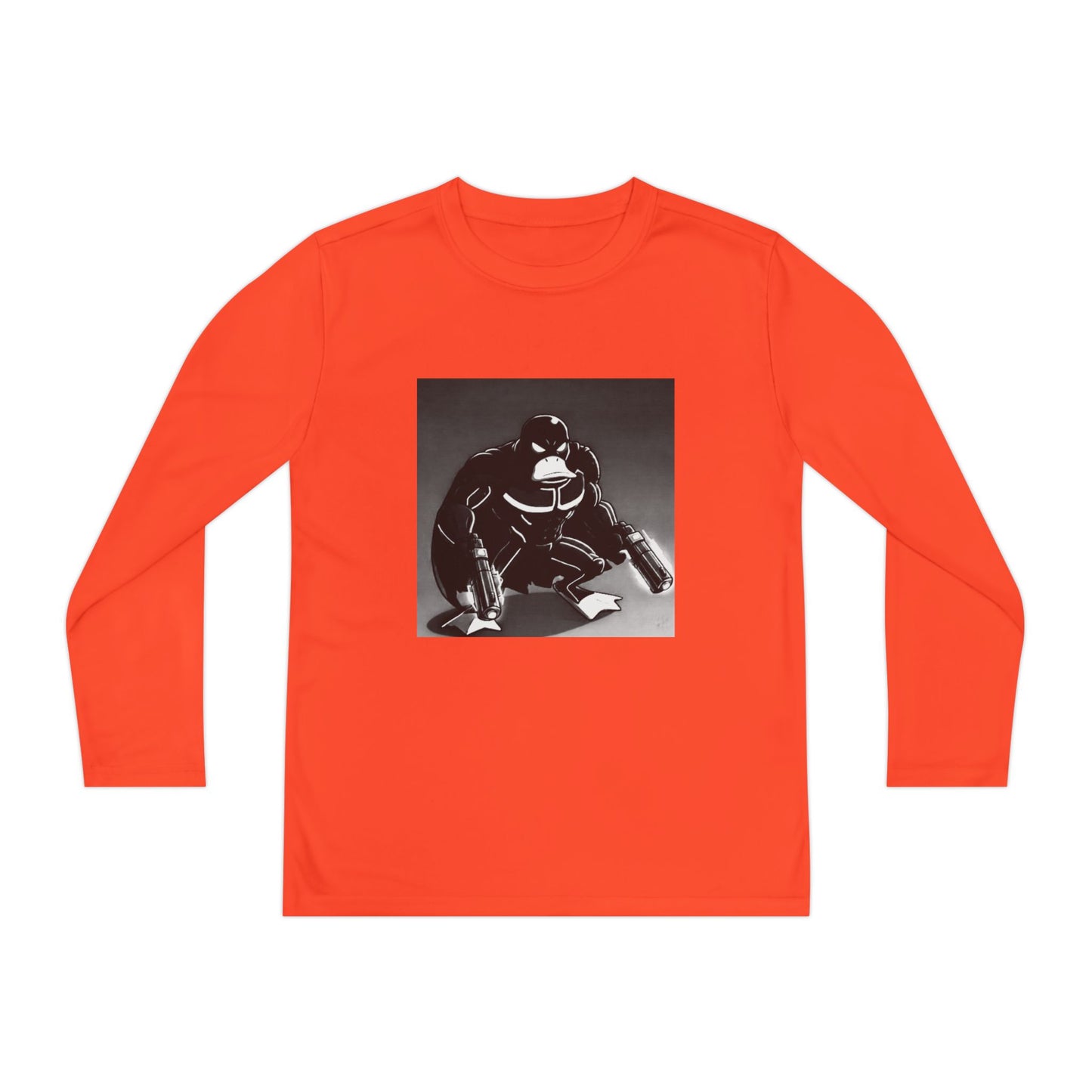 Agent Quacks Series Youth Long Sleeve Competitor Tee - Vigilante Quacks Design