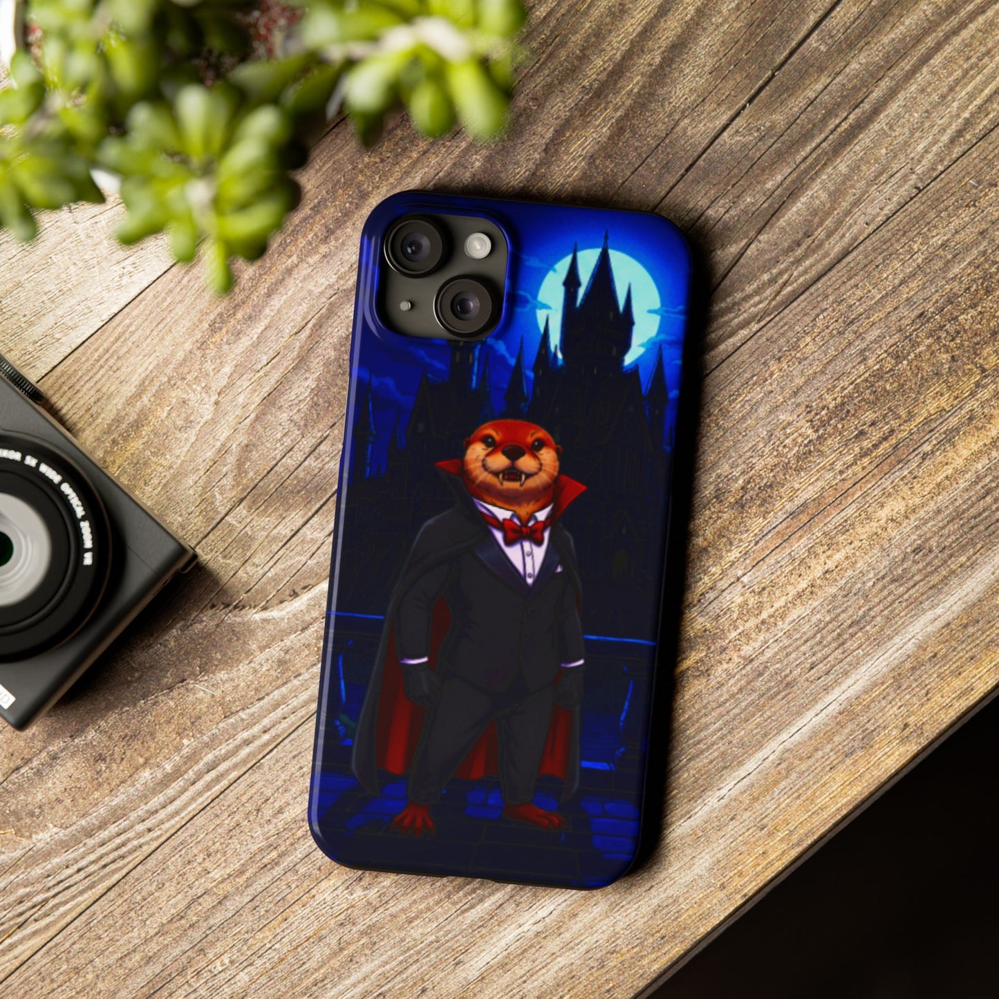 Halloween Agent Quacks Series Slim Phone Cases - Vampire Gearshift Design
