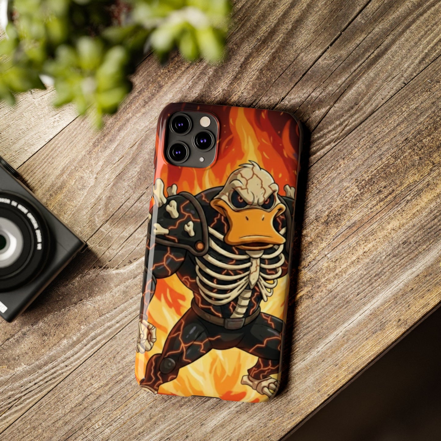 Halloween Agent Quacks Series Slim Phone Cases - Skeleton Quacks Design