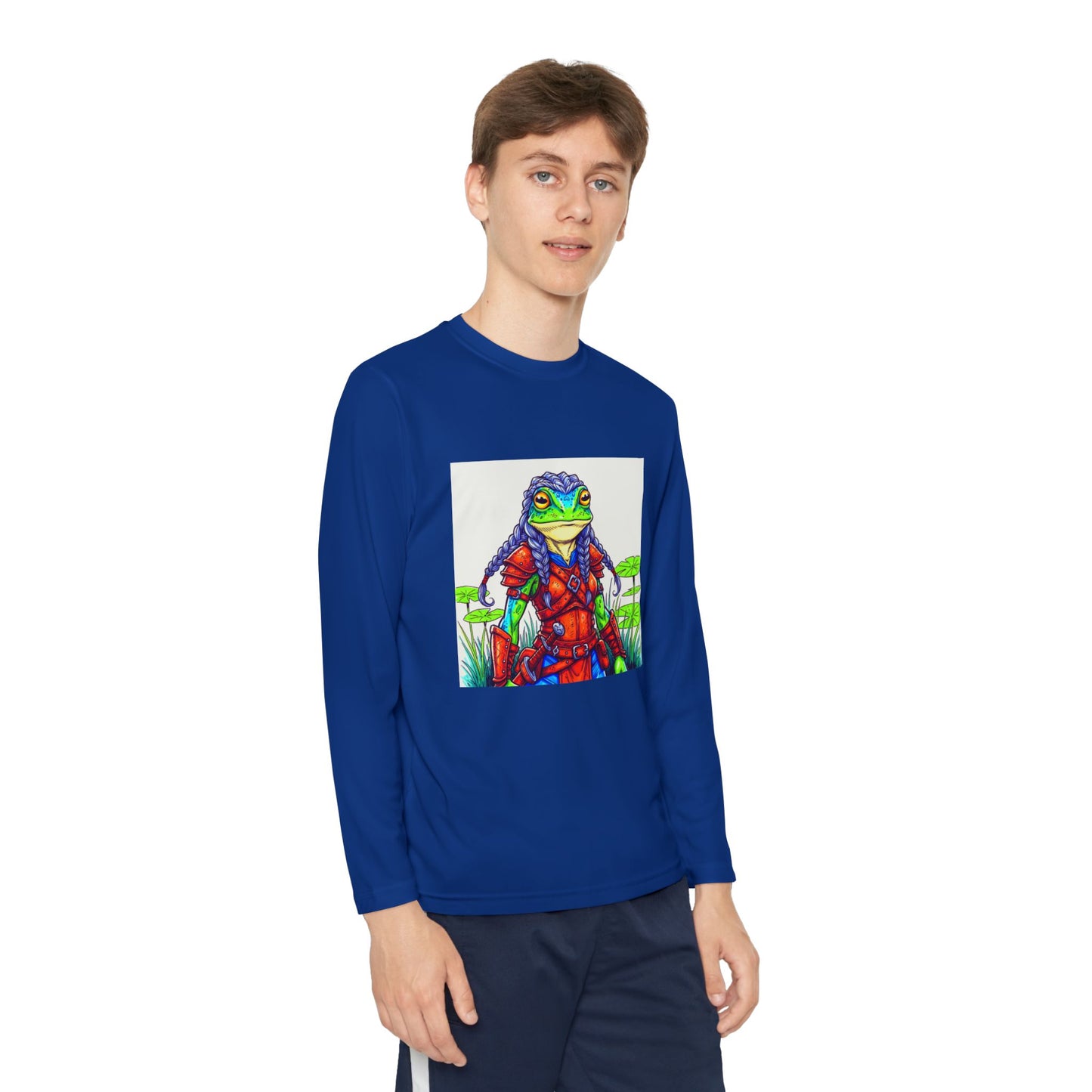 Agent Quacks Series Youth Long Sleeve Competitor Tee - Sarella Design