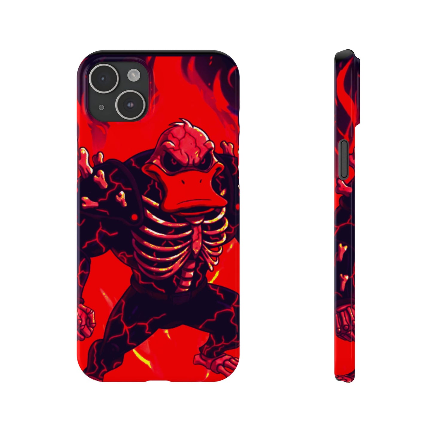 Halloween Agent Quacks Series Slim Phone Cases - Skeleton Quacks Design