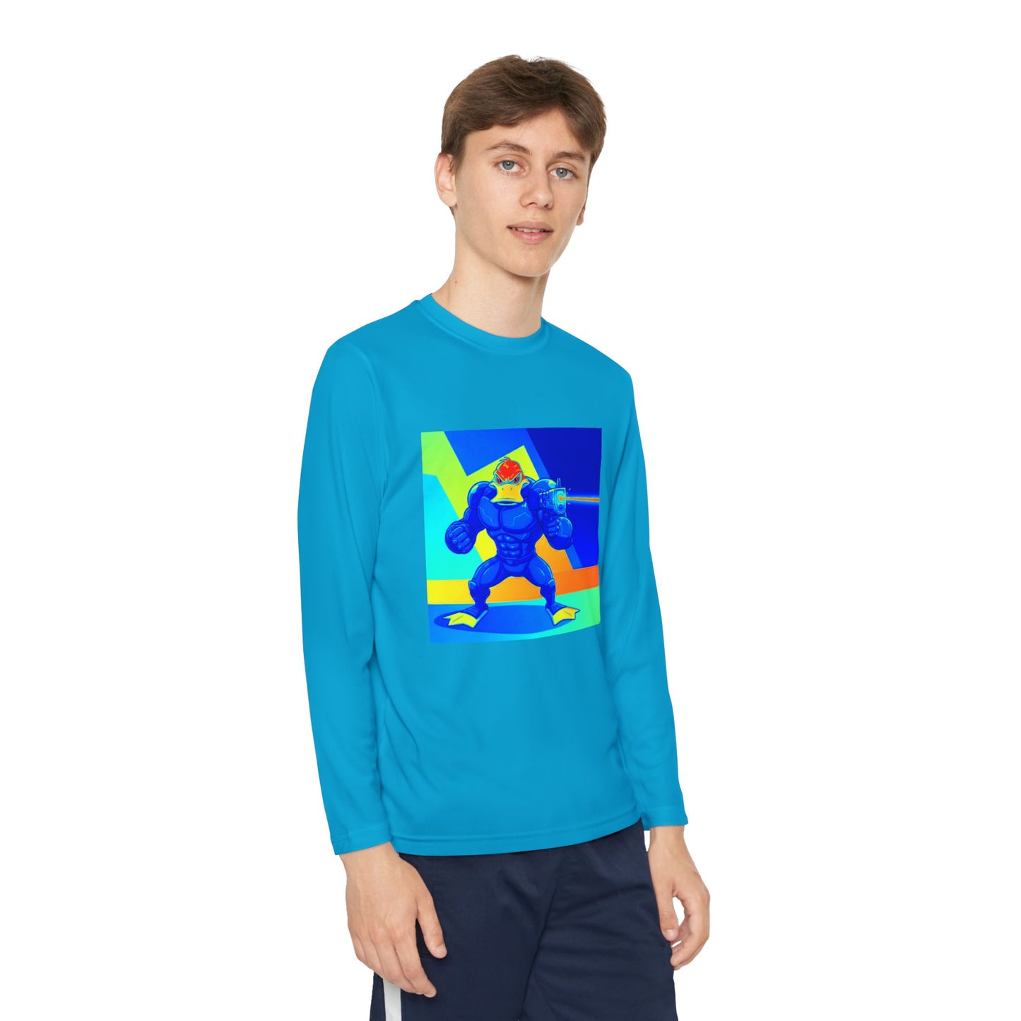 Agent Quacks Series Youth Long Sleeve Competitor Tee - Quacks Design