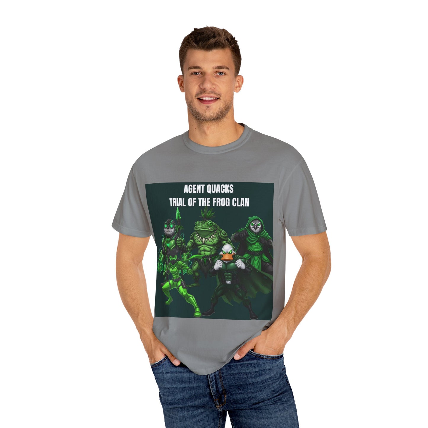 Agent Quacks – The Trial of the Frog Clan | Unisex Garment-Dyed T-Shirt