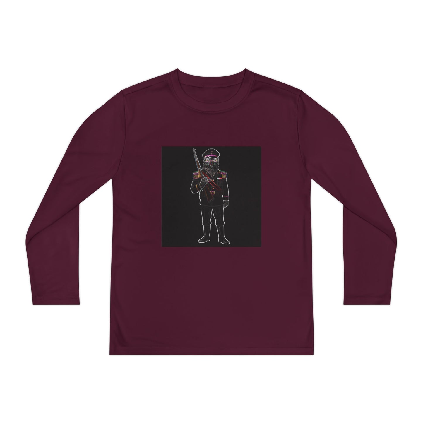 Agent Quacks Series Youth Long Sleeve Competitor Tee - General Talon Design