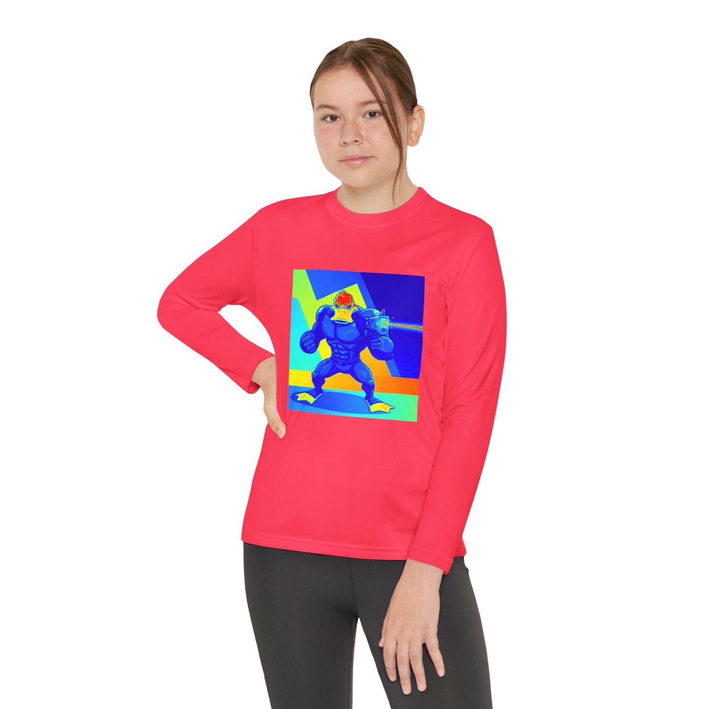 Agent Quacks Series Youth Long Sleeve Competitor Tee - Quacks Design